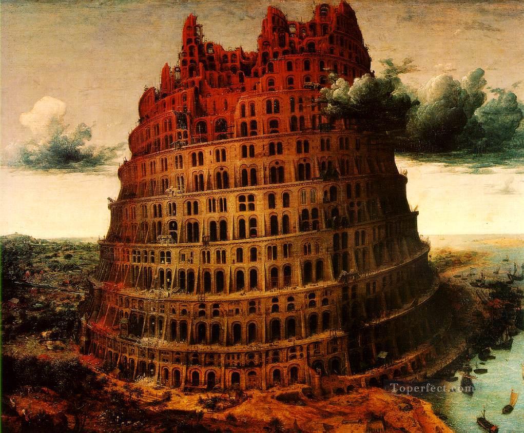 The Little Tower Of Babel Flemish Renaissance peasant Pieter Bruegel the Elder Oil Paintings